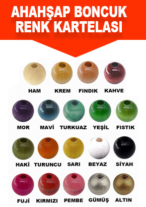 Ahşap Boncuk Kartelası