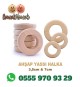 AHŞAP YASSI HALKA 20 ADET