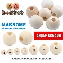 AHŞAP YUVARLAK BONCUK
