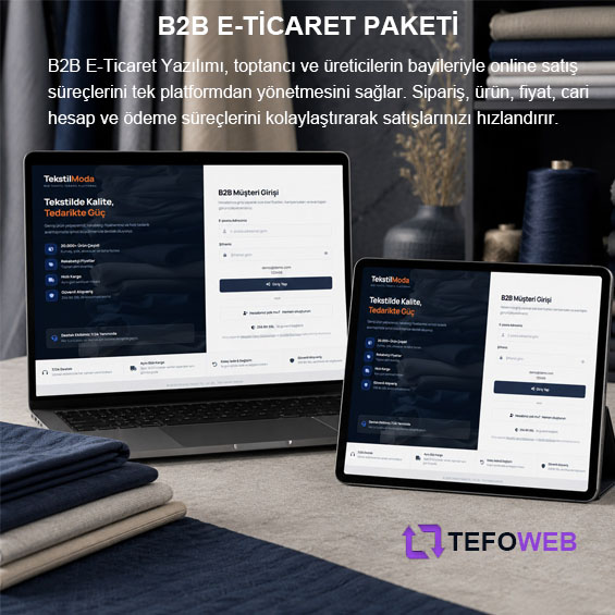 B2B E-TİCARET SİTESİ